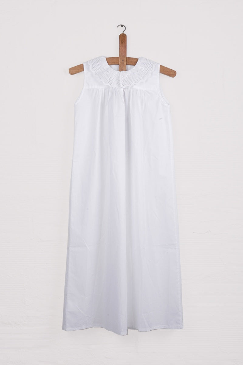 Camisa de noite Caetana - branco