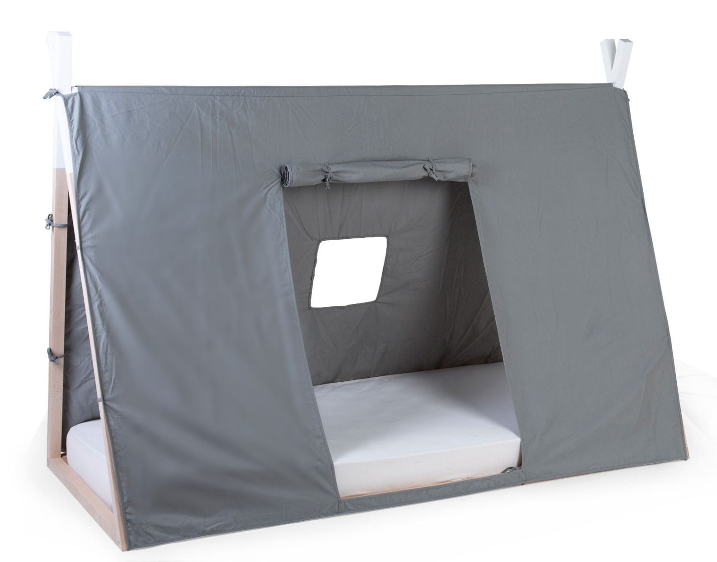 Cama tipi com cobertura cinzenta (fácil de remover) - 90x200 cm