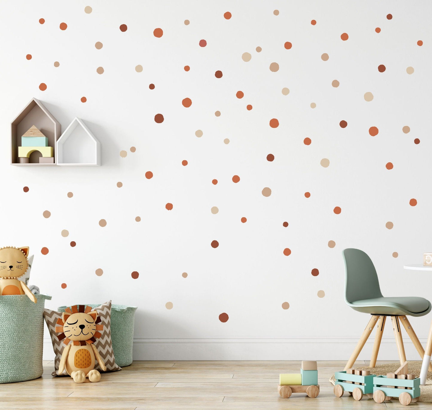 Vinilos decorativos Cool dots - mezcla de caramelo