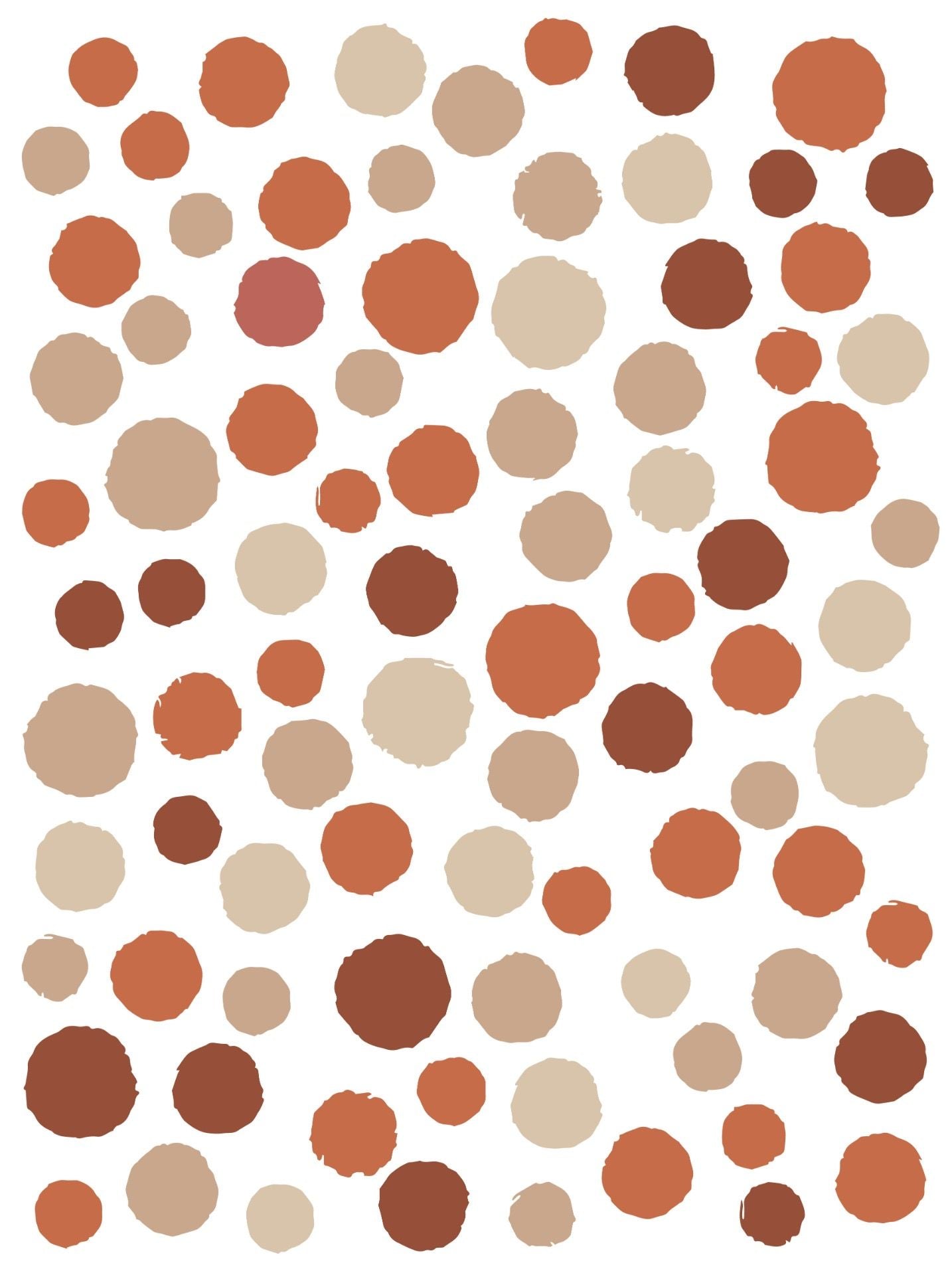 Vinilos decorativos Cool dots - mezcla de caramelo
