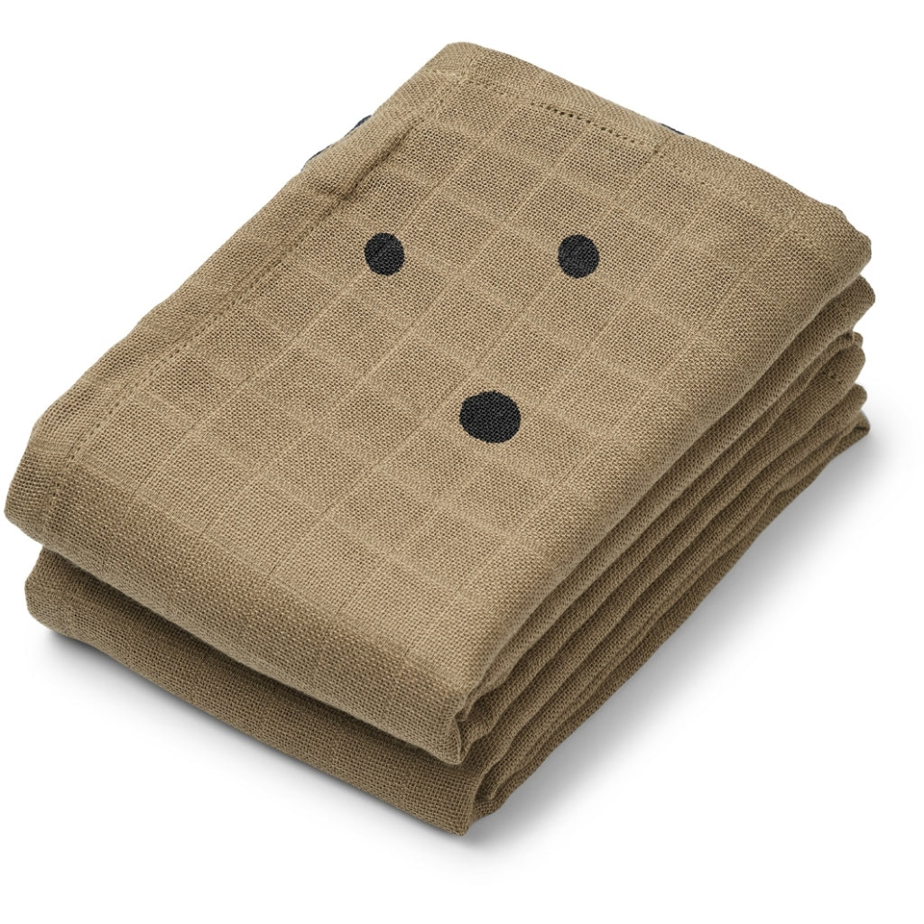 Musselina de Algodão Hannah - Cão/Aveia