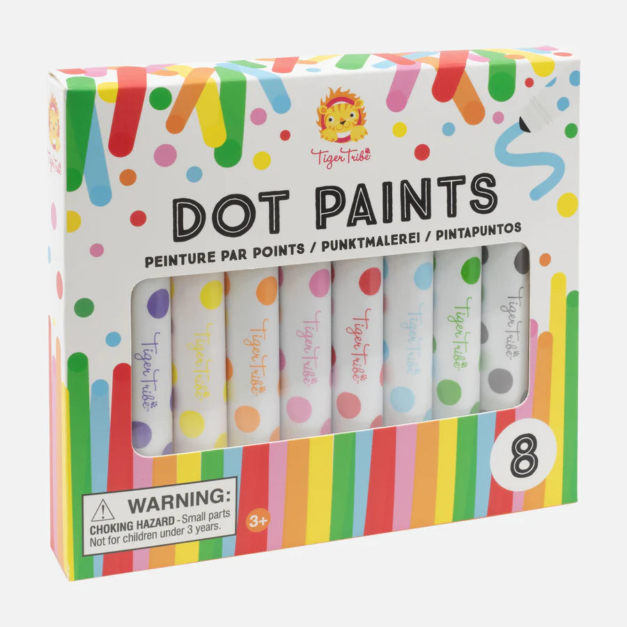 Set de 8 bolígrafos - pinturas de puntos