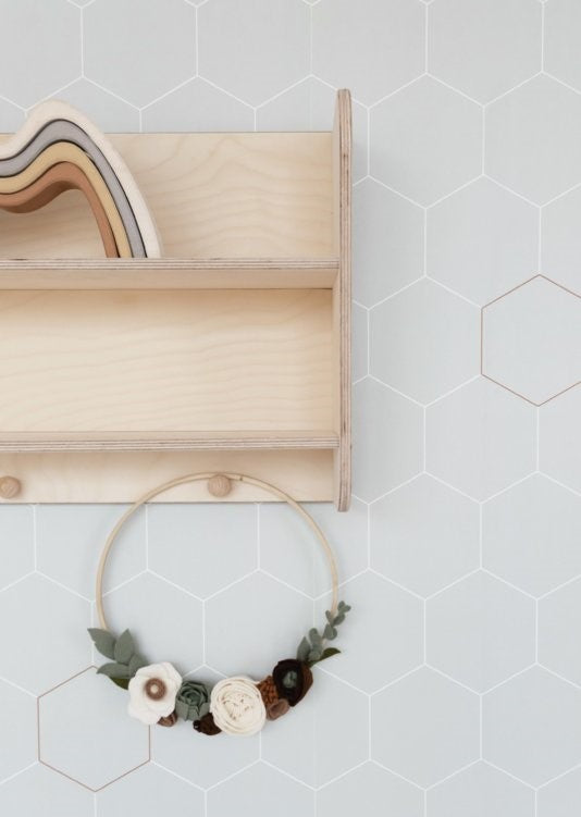 Papel de Parede - Favo de Mel Verde Mar