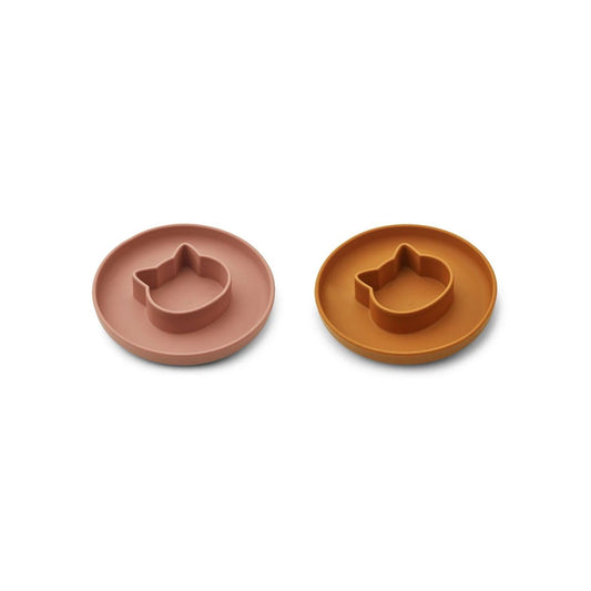 Gordon Plate 2 Pack - Mix Gato Rosa Escuro/Mostarda