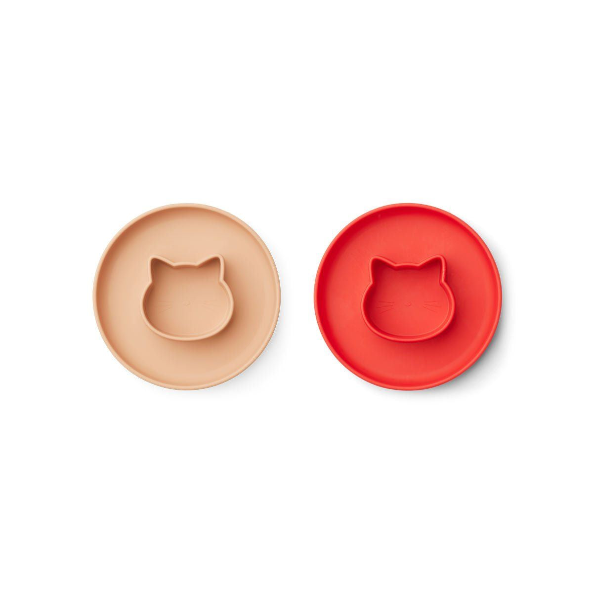 Prato Gordon 2 Pack - Gato Mix Vermelho/Bege