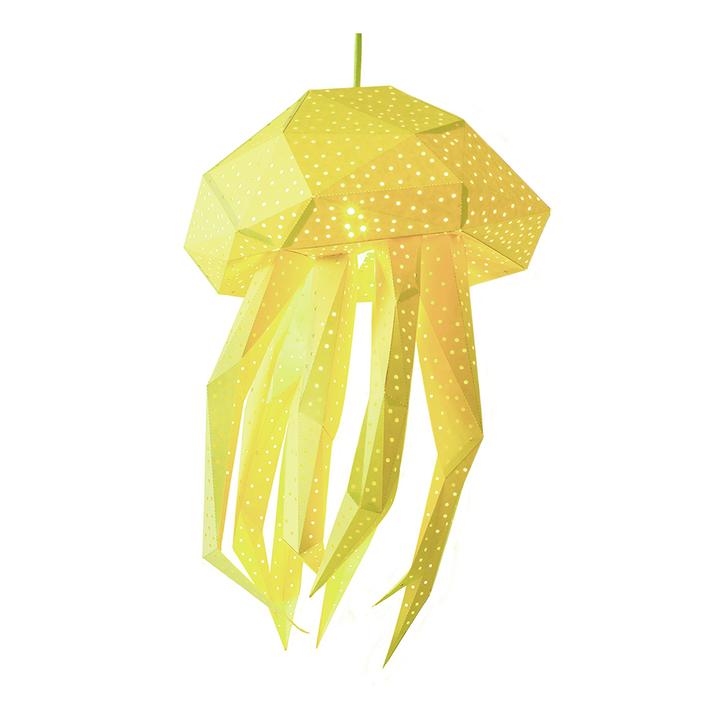 Candeeiro Tecto Alforreca Amarelo - formato DIY