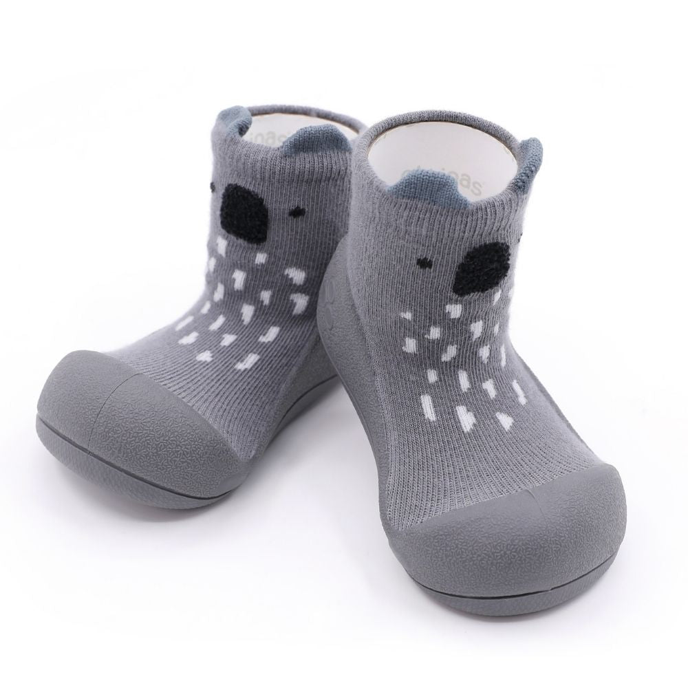 Pack de zapatitos y rodilleras de punto de algodón para bebé - Koala
