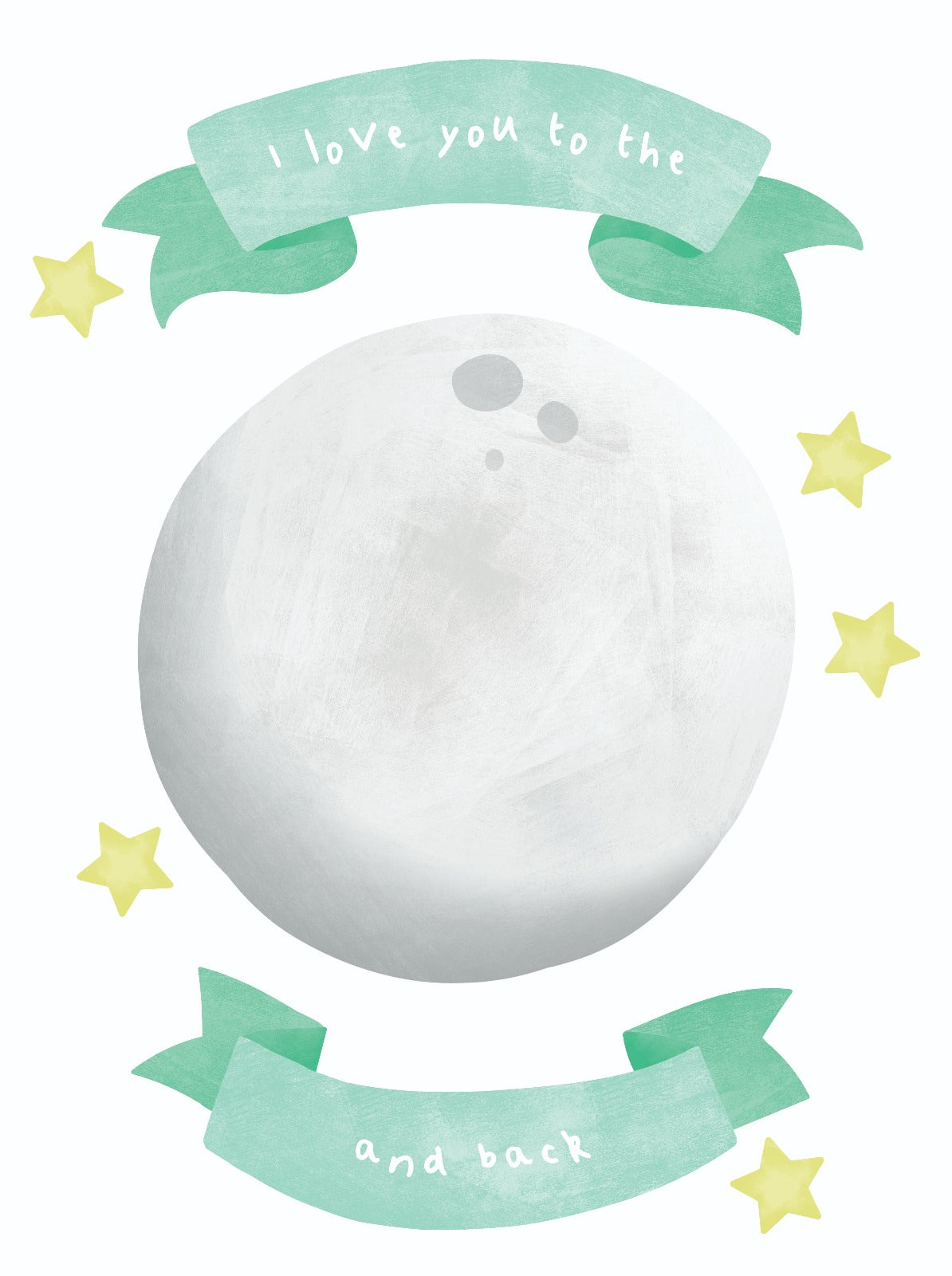 Wallsticker - Love you to the moon and back