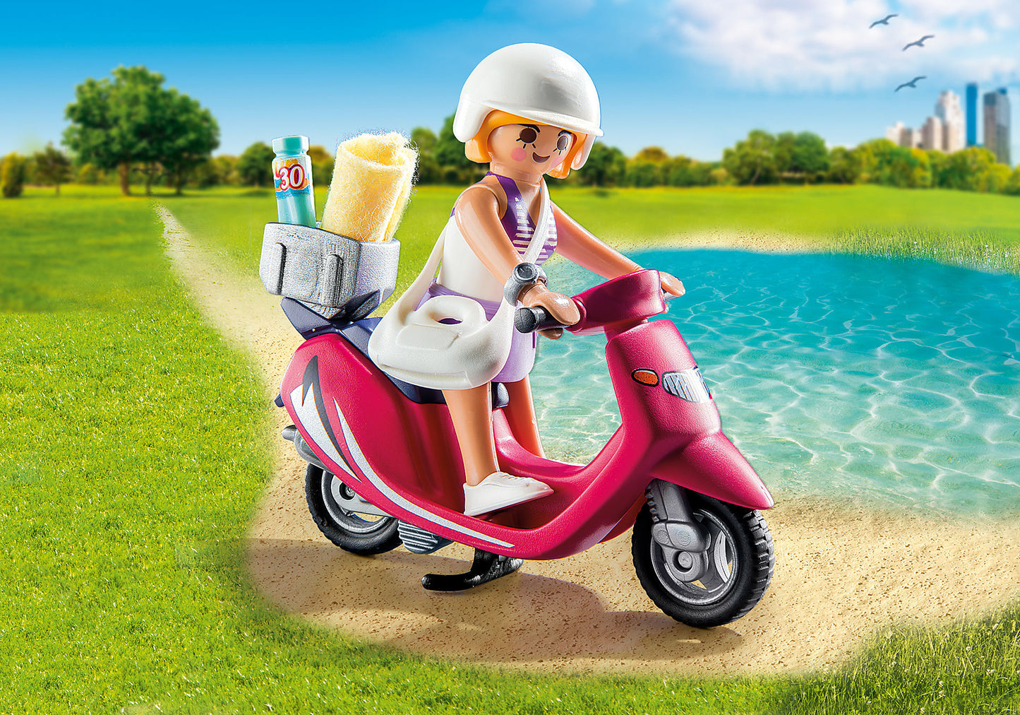Mulher com Scooter