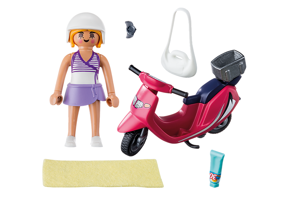 Mulher com Scooter