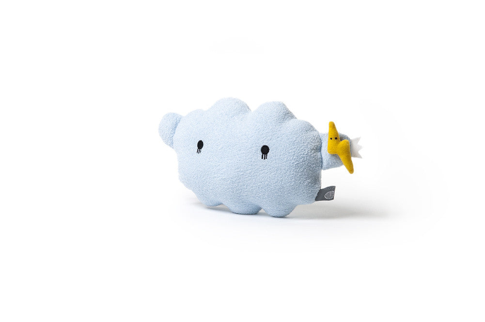 Almohada de felpa nube azul