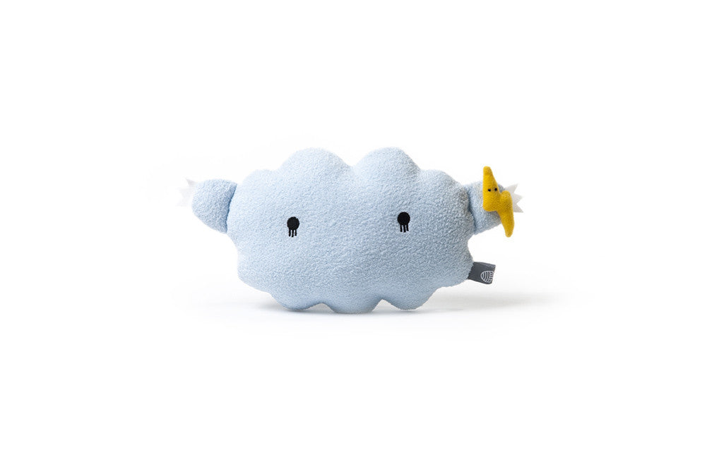 Almohada de felpa nube azul