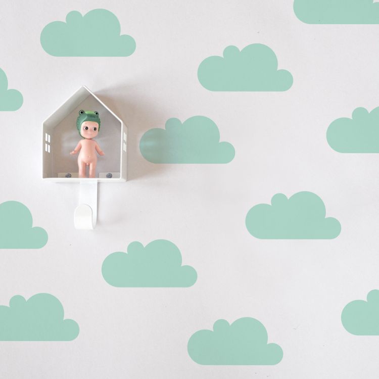 Wallstickers, Nuvens, Menta