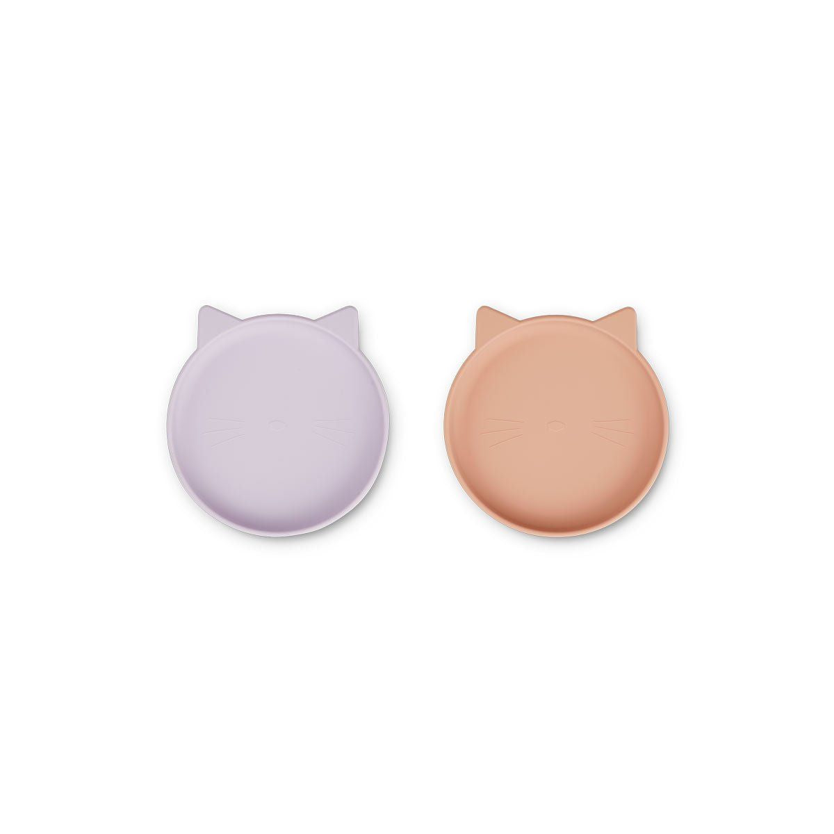 Prato Silicone Olivia - Gato Mix Lavanda/Rosa