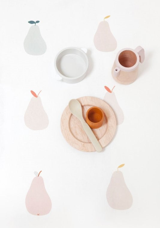 Papel de Parede - Pêras Rosa