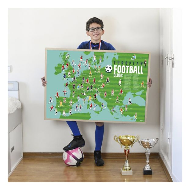 Poppik poster + autocolantes - Futebol