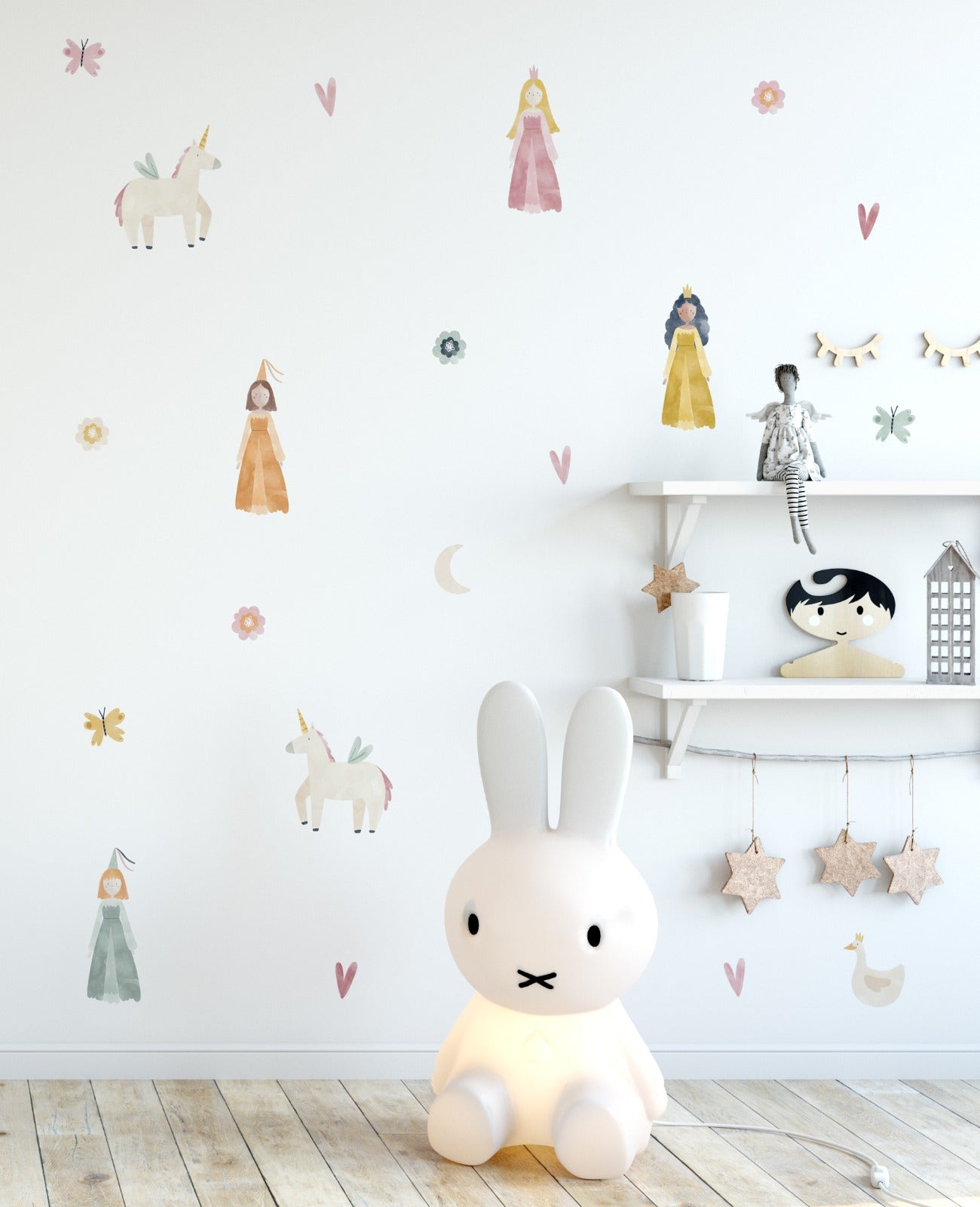 Wallstickers Princesas e unicórnios