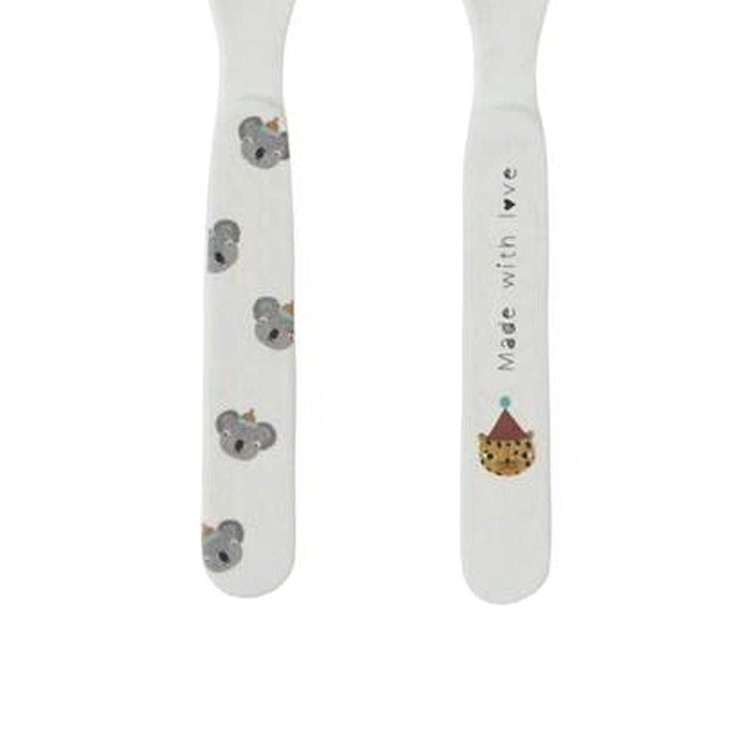 Conjunto de colher Hathi - branco sujo