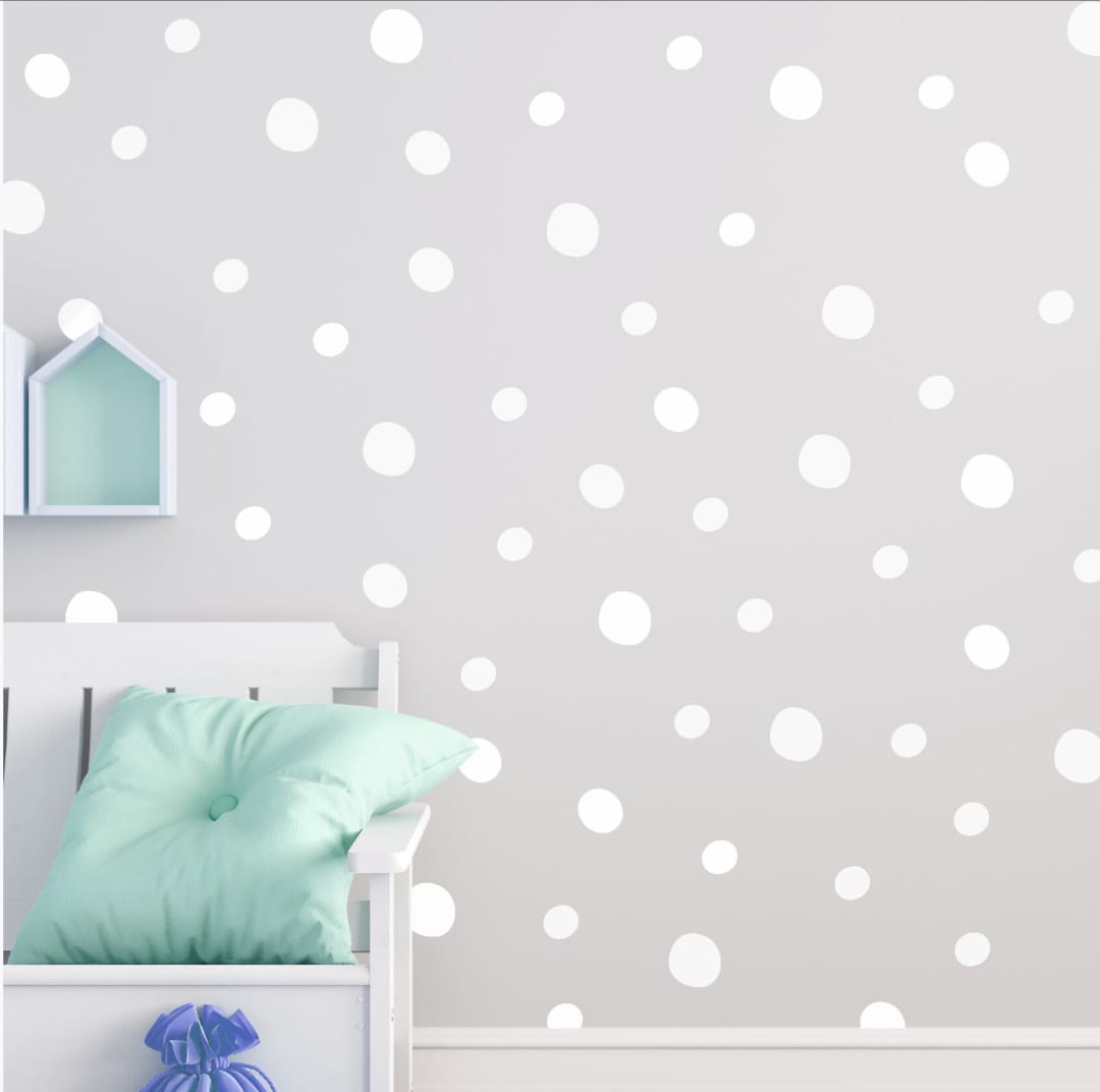 Wallstickers pintas brancas irregulares