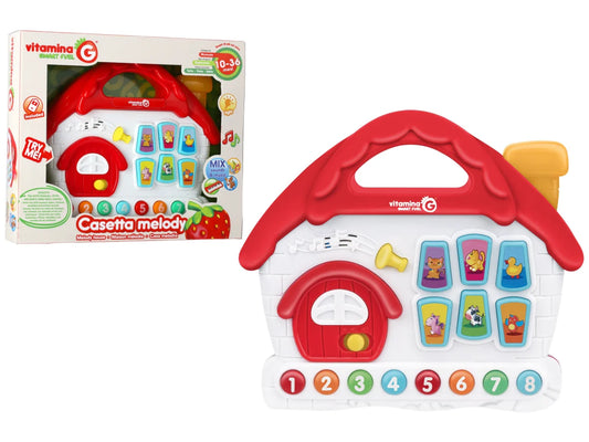 Piano Musical Casa c som e luz