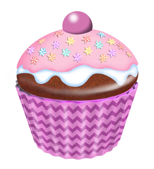 Lata Cupcake XL - Flores