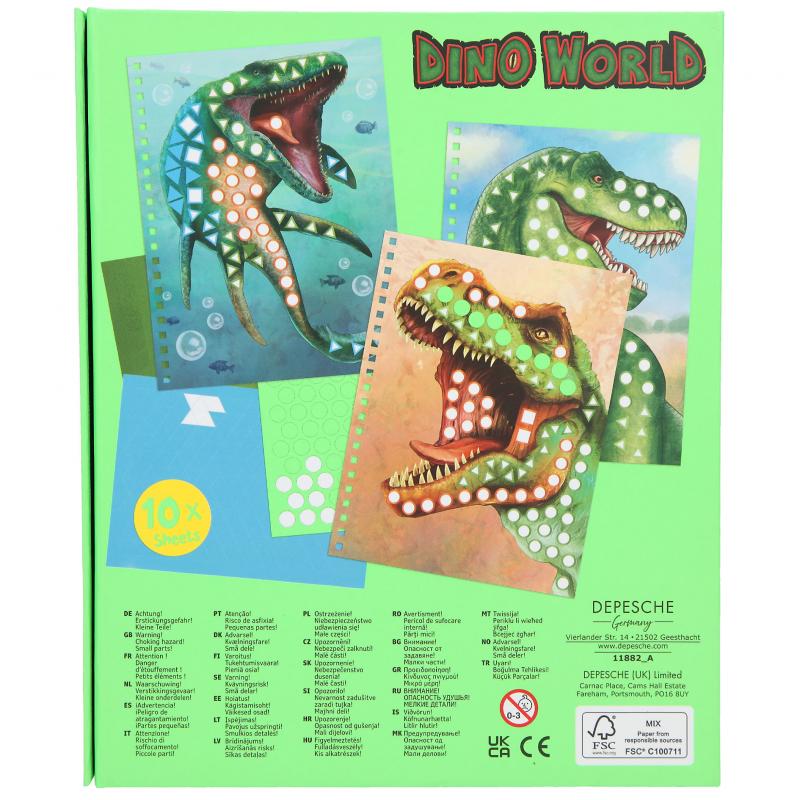 Livro de stickers Dino World