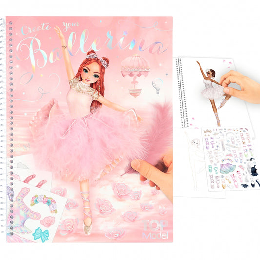 Crie seu livro de colorir c/stickers - Ballet