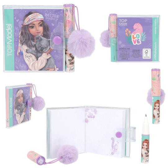 Mini cuaderno TOPModel con bolígrafo WILD