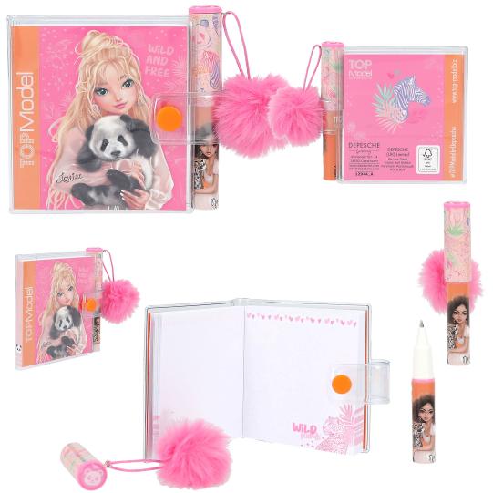 Mini cuaderno TOPModel con bolígrafo WILD