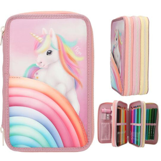 Estojo Triplo - Unicornio