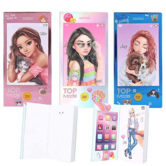 Mini livro de colorir TOPModel com som