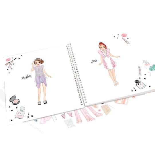 Livro de Colorir TOPModel Crie seu look glam