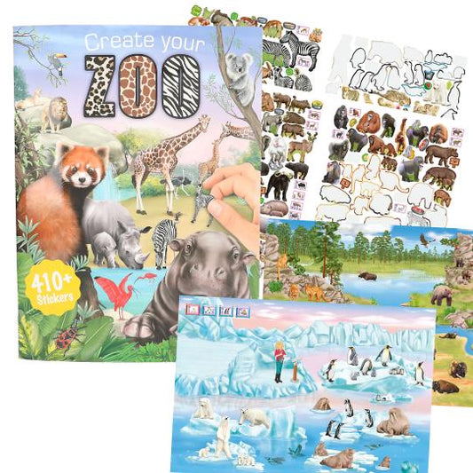 Crie seu livro de colorir do zoológico