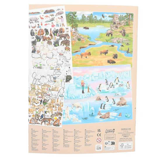 Crie seu livro de colorir do zoológico