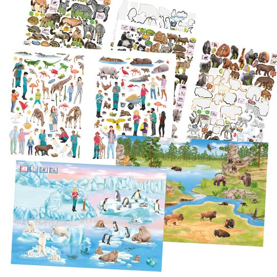 Crie seu livro de colorir do zoológico