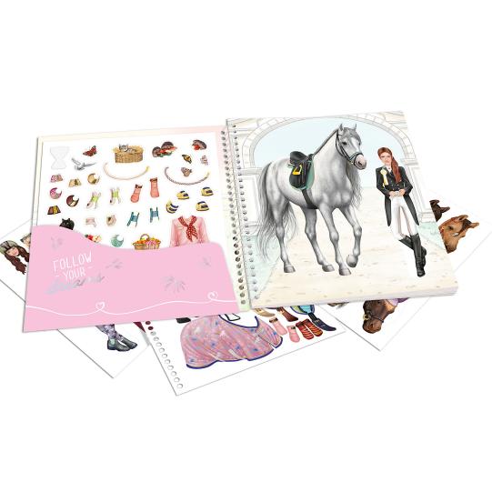 Livro de Autocolantes TOPModel Dress Me Up – Cavalos