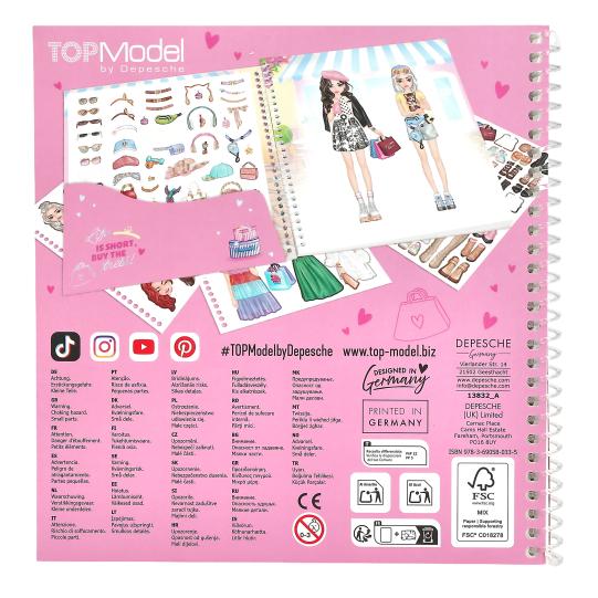 Livro de Adesivos TOPModel Dress Me Up – Passeio de Compras