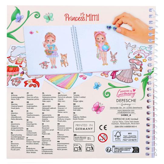 Livro Autocolantes Princess Mimi Dress Me Up