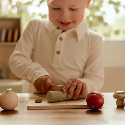 Legumes em madeira - Multicoloridos - Essenciais