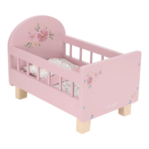 Cama de boneca em madeira - Rosa - Essentials