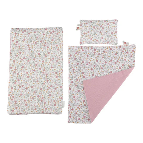 Cama de boneca em madeira - Rosa - Essentials