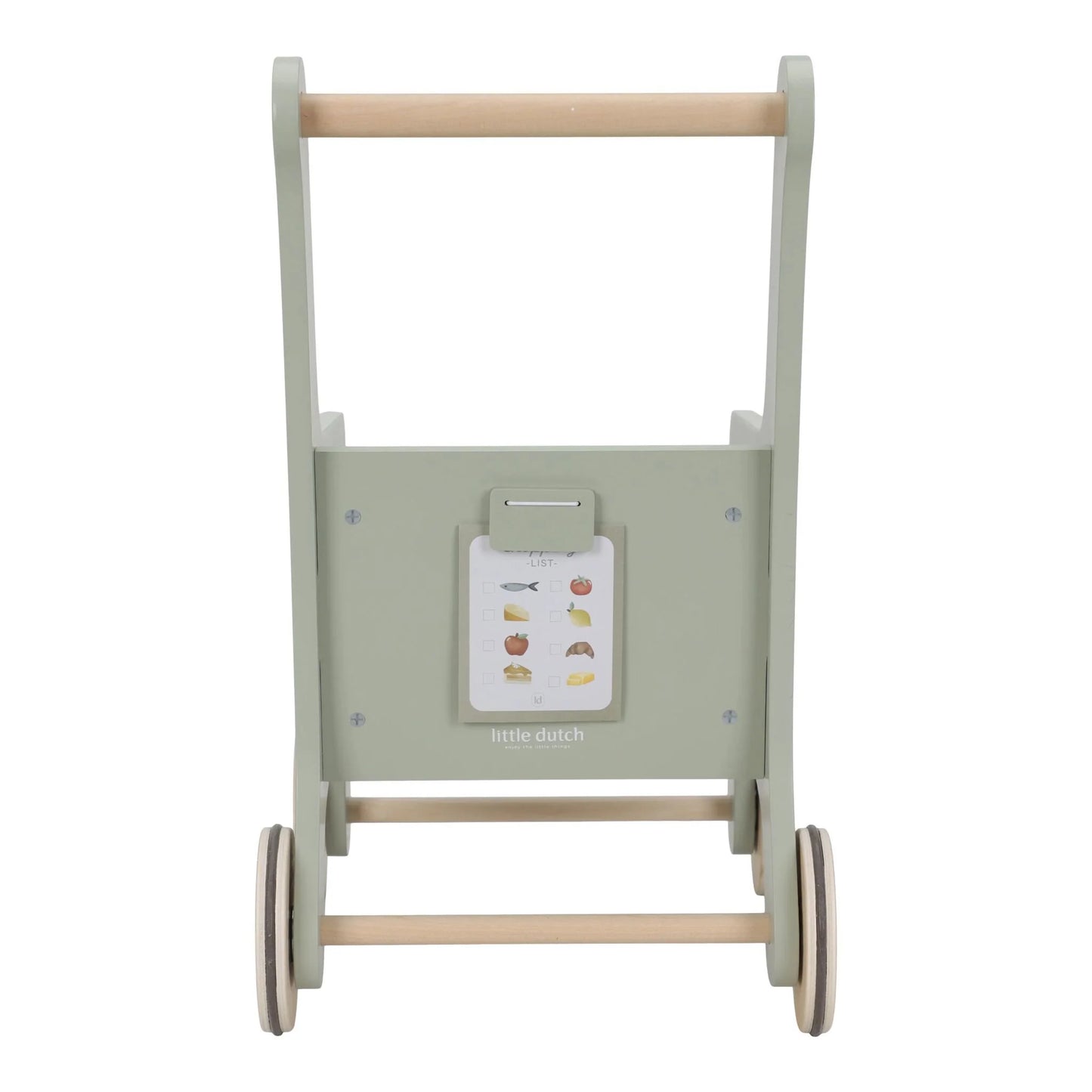 Carrinho de compras em madeira Verde - Little Dutch
