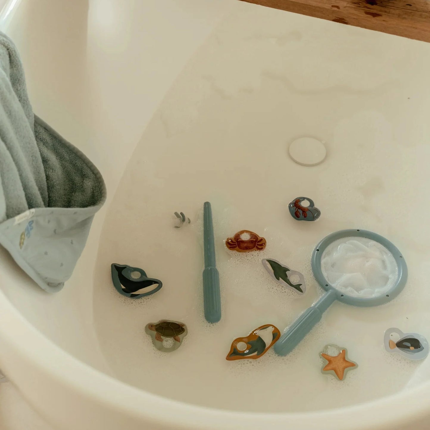 Brinquedo de pesca para banho