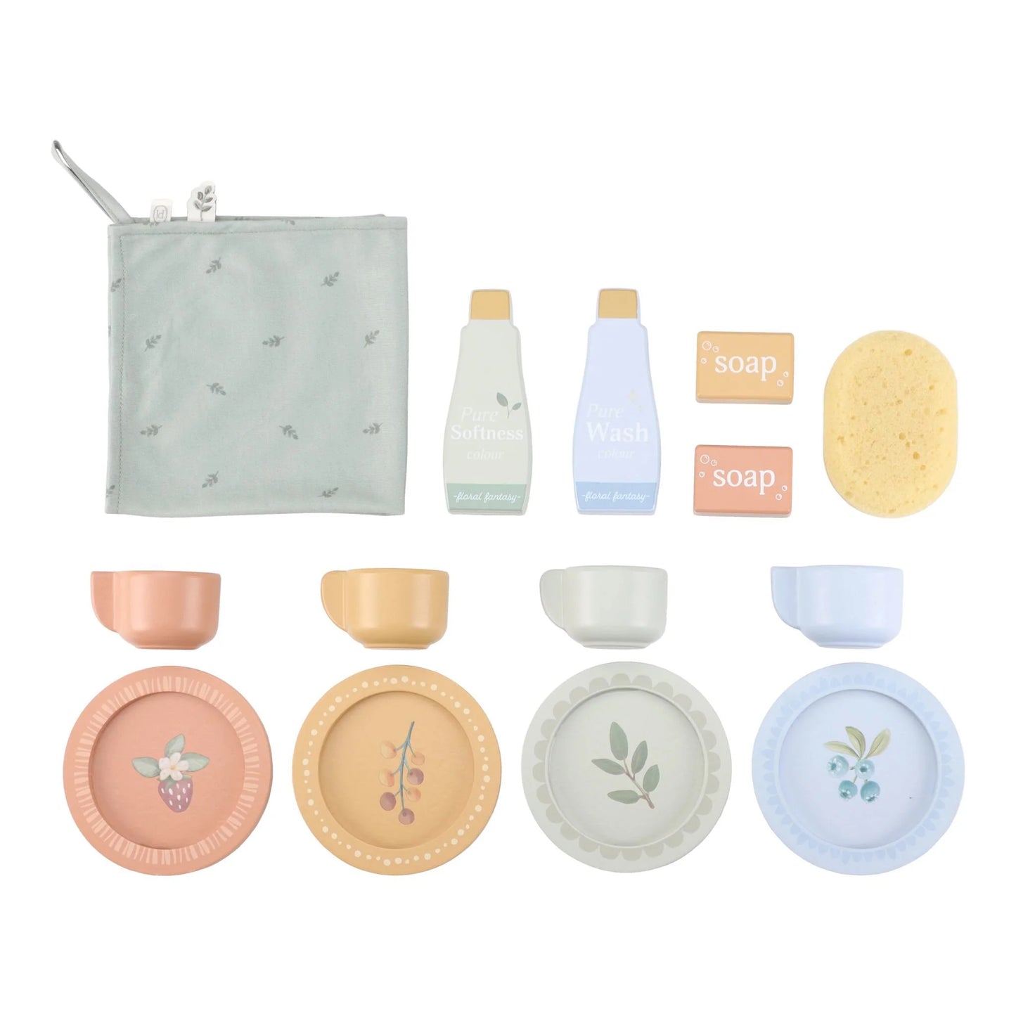 Máquina de lavar roupa em madeira Creme - Little Dutch