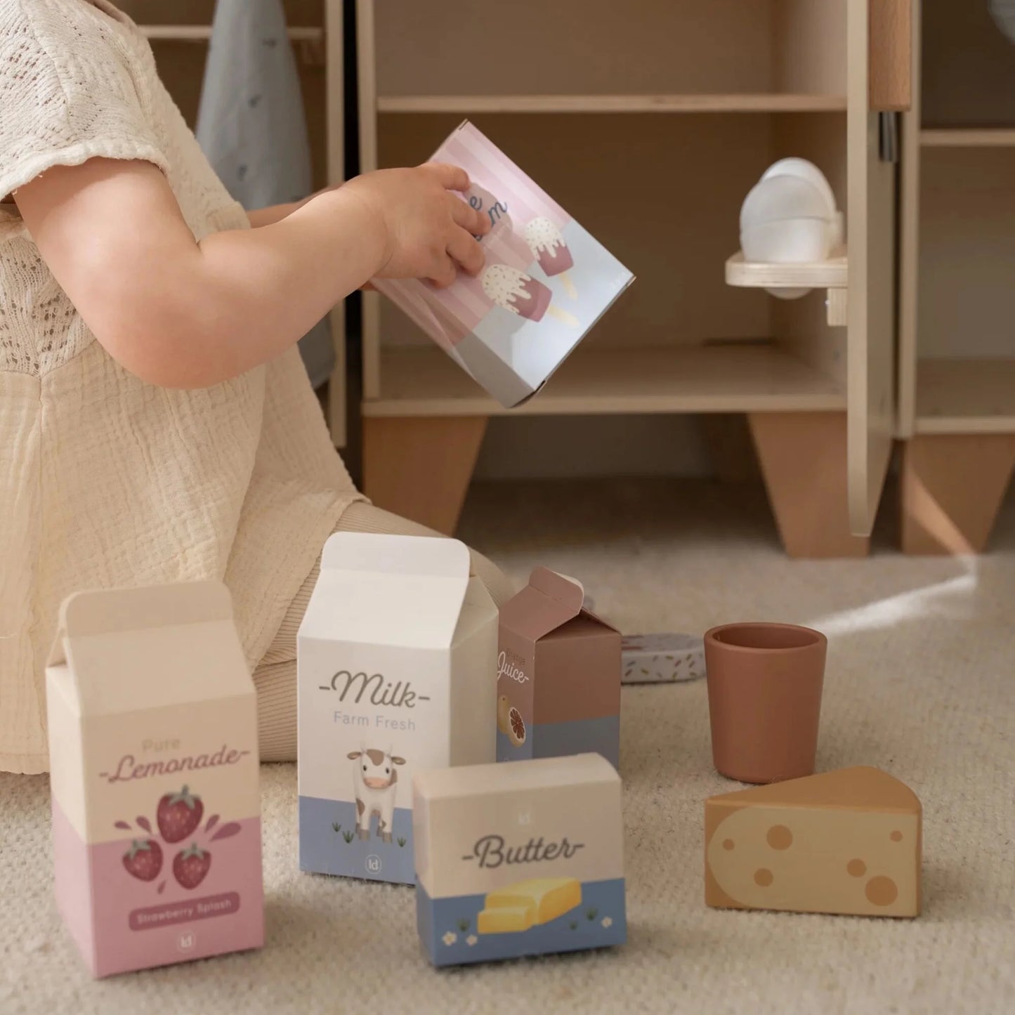 Frigorífico de madeira Creme - Little Dutch