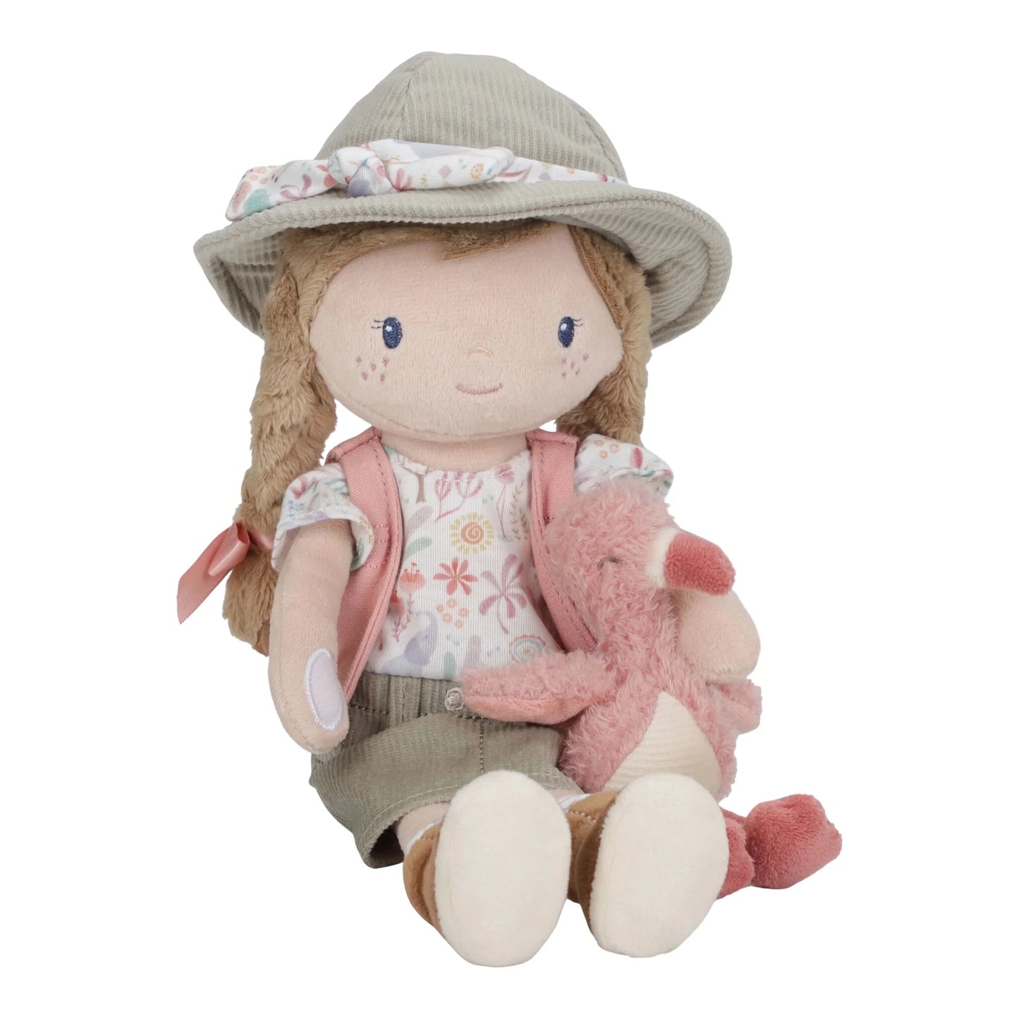 Boneca de Pano Rosa | Safari Friends 35cm