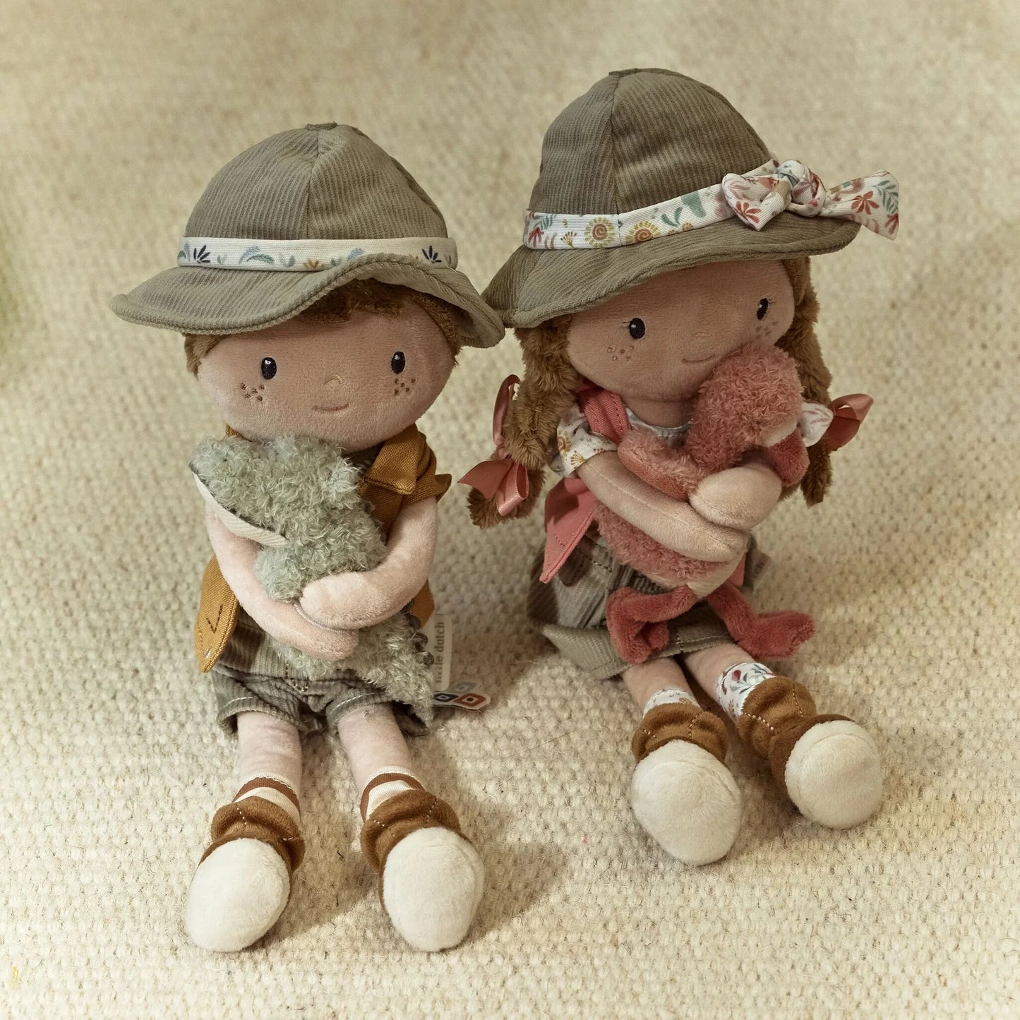 Boneca de Pano Rosa | Safari Friends 35cm