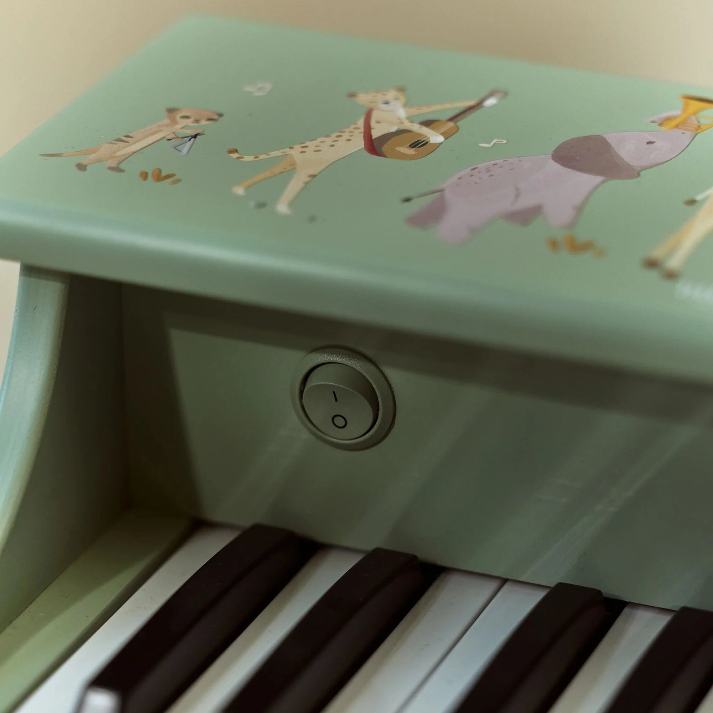 Piano de madeira - Safari Friends Verde