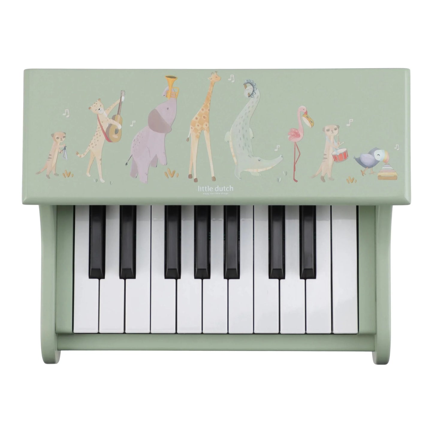 Piano de madeira - Safari Friends Verde