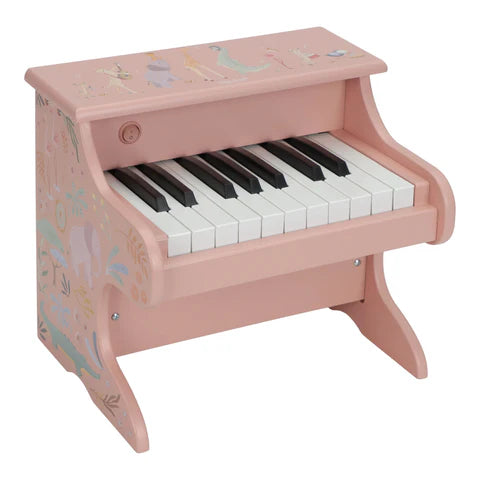Piano de madeira - Safari Friends Rosa